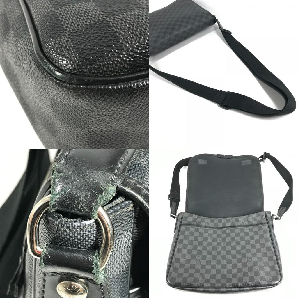 Louis Vuitton Shoulder Bag Daniel Damier Graphite Canvas Black — view 7