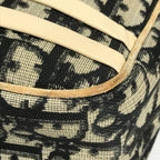 Dior Shoulder Bag Trotter Logo No2 Canvas Suede Black — view 6
