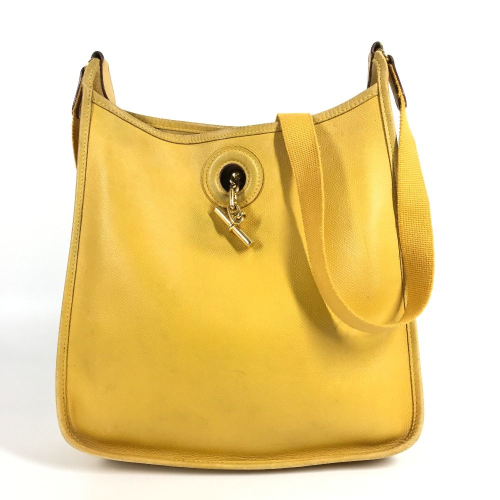 Hermes Shoulder Bag Velpa PM Vespa PM Leather Yellow