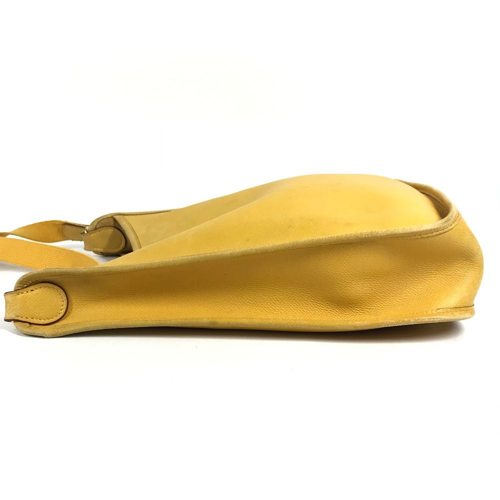 Hermes Shoulder Bag Velpa PM Vespa PM Leather Yellow — view 4