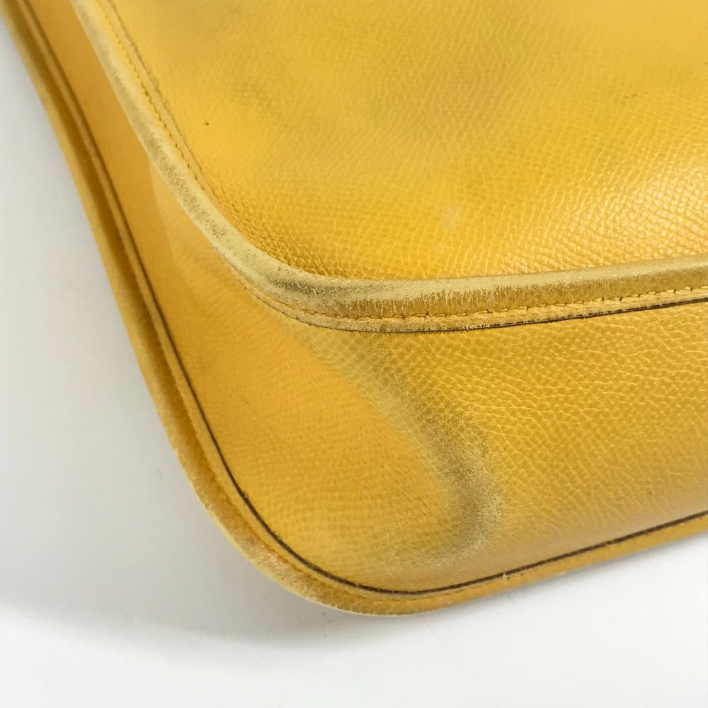 Hermes Shoulder Bag Velpa PM Vespa PM Leather Yellow — view 7