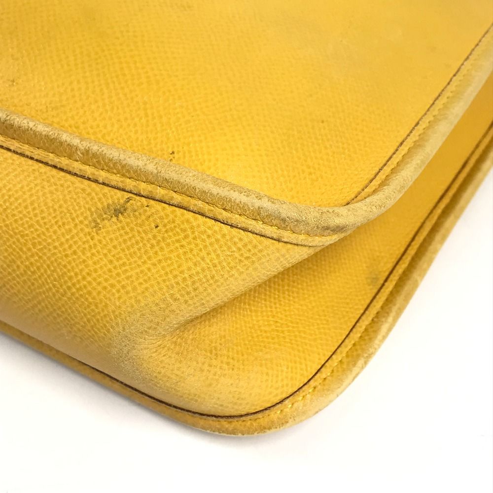 Hermes Shoulder Bag Velpa PM Vespa PM Leather Yellow — view 6
