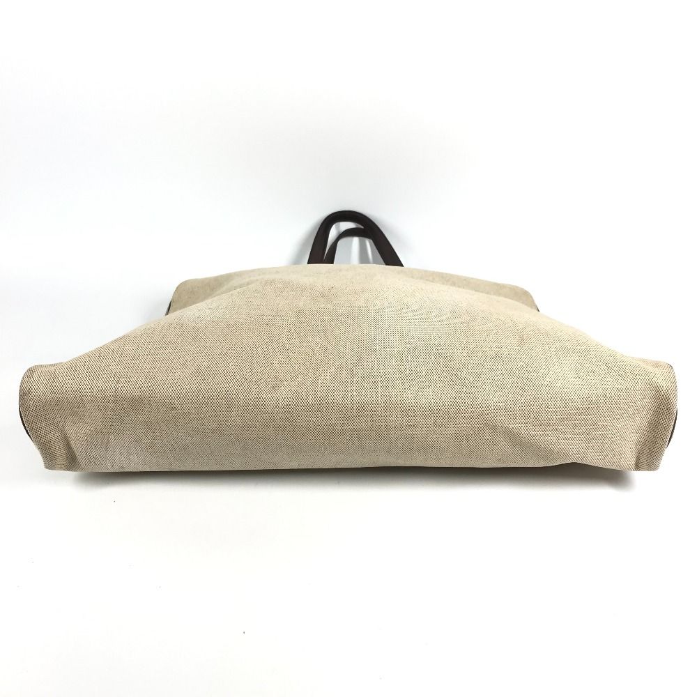 Hermes Tote Sac Eve GM Leather Canvas Beige — view 5