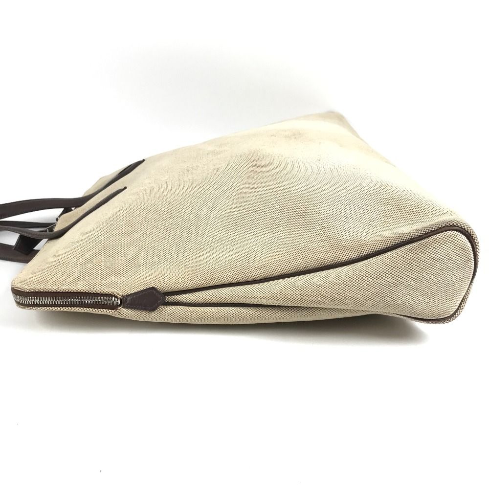 Hermes Tote Sac Eve GM Leather Canvas Beige — view 4