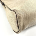Hermes Tote Sac Eve GM Leather Canvas Beige — view 7