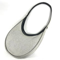 Hermes Shoulder Bag Sac Luco Leather Canvas Navy