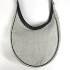 Hermes Shoulder Bag Sac Luco Leather Canvas Navy — view 3