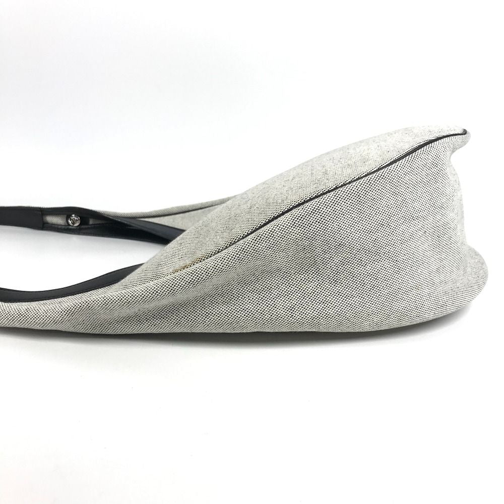 Hermes Shoulder Bag Sac Luco Leather Canvas Navy — view 5