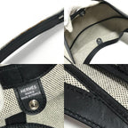 Hermes Shoulder Bag Sac Luco Leather Canvas Navy — view 9