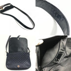 Louis Vuitton Shoulder Bag Comte de Fe Musette Satin Canvas Black — view 7