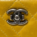 Chanel Quilted Bias Stitch Card Case Leather — view 6