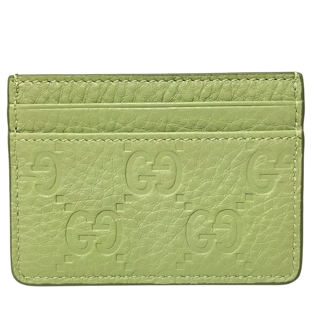 Gucci GG Emblem Card Case Leather
