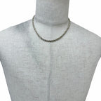 Tiffany & Co 750 Twist Chain Screw Necklace Silver Gold — view 2