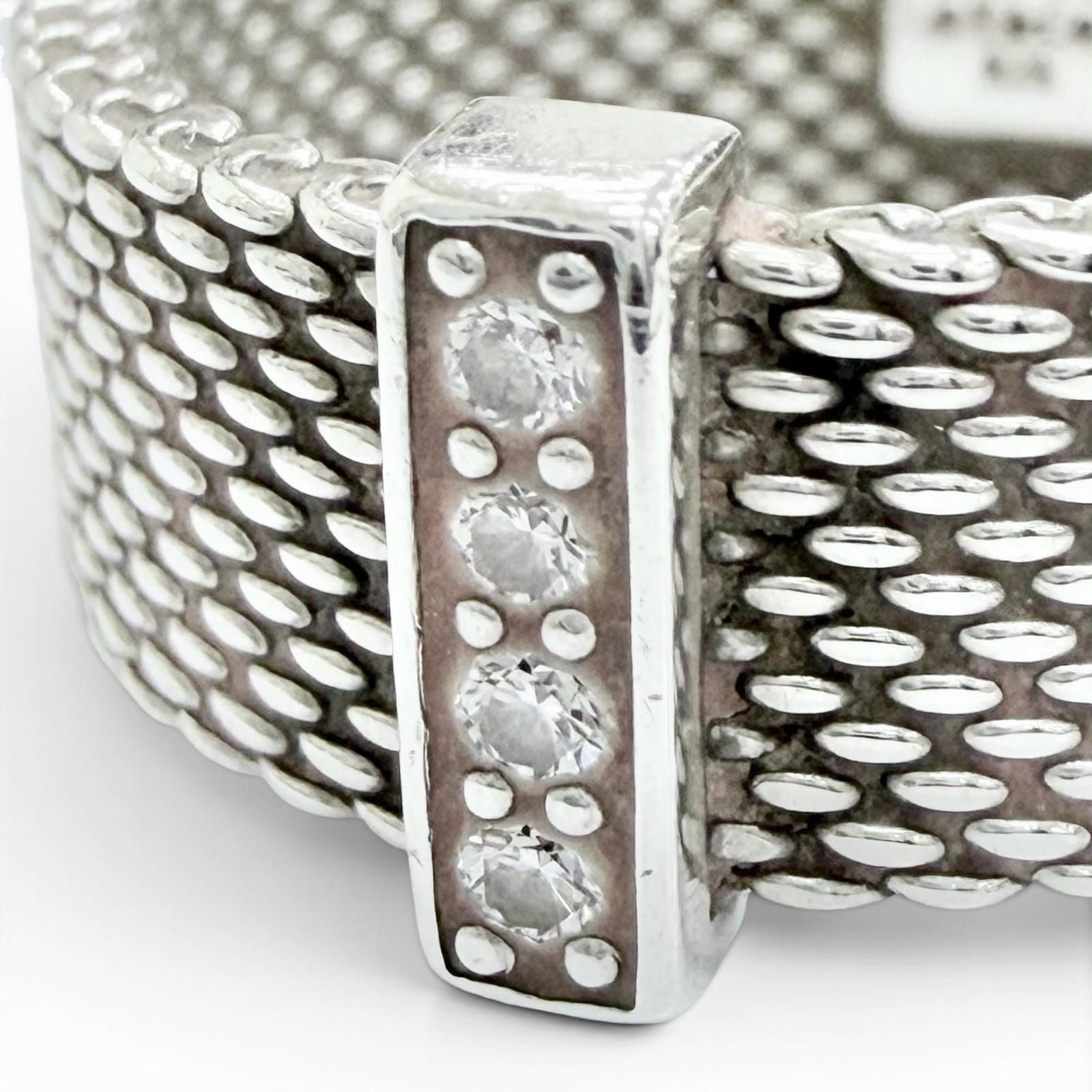 Tiffany & Co Somerset Ring Diamond 925 Sterling Silver Recommended — view 6