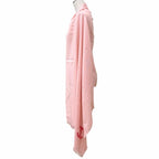 Chanel 23c Cashmere Silk Blend CC Logo with Fringe Large Shawl Pink Scarf — view 6