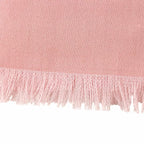Chanel 23c Cashmere Silk Blend CC Logo with Fringe Large Shawl Pink Scarf — view 4