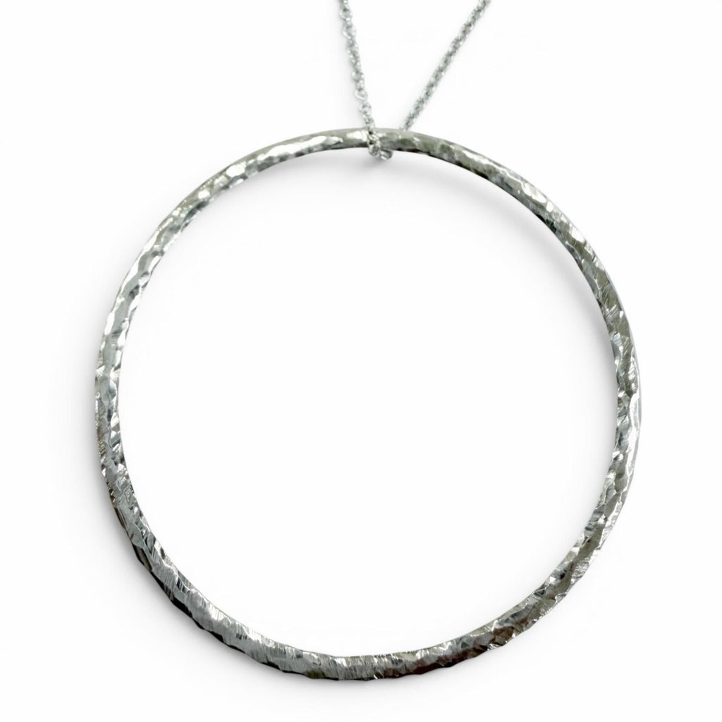 Tiffany & Co Vintage Paloma Picasso Circle Necklace 925 Pendant Silver