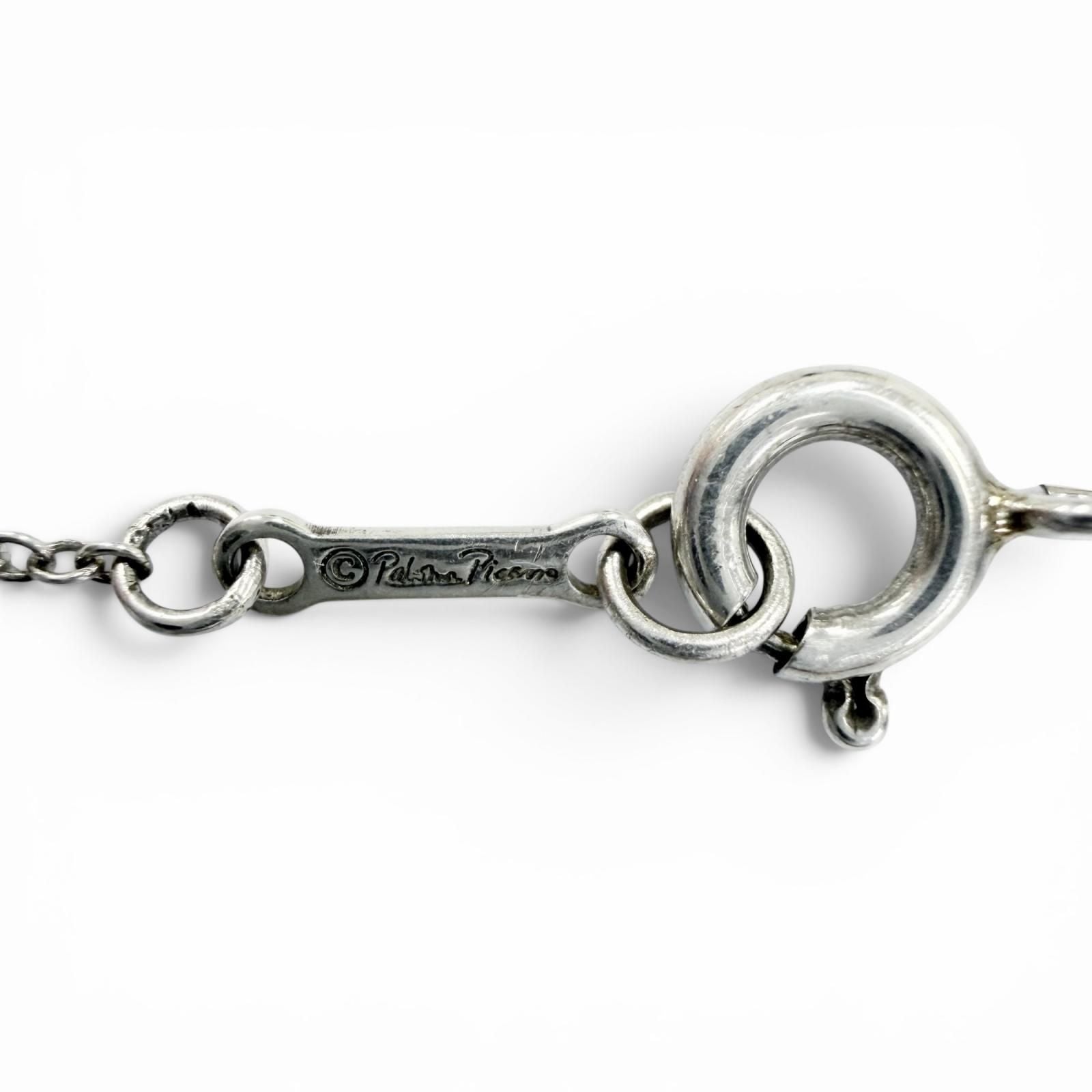 Tiffany & Co Vintage Paloma Picasso Circle Necklace 925 Pendant Silver — view 7