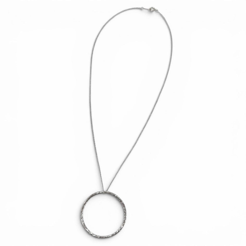 Tiffany & Co Vintage Paloma Picasso Circle Necklace 925 Pendant Silver — view 2