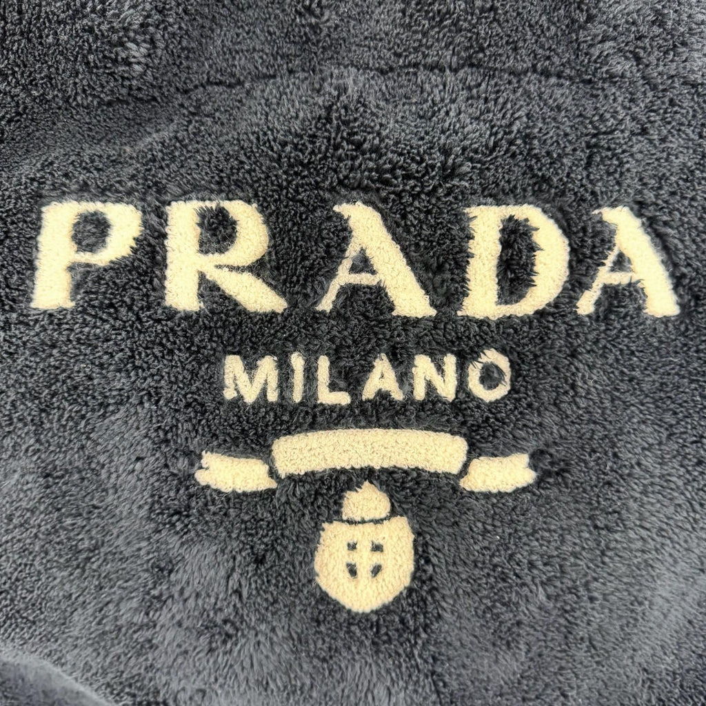 Prada Terry Tote Logo Dark Navy — view 8