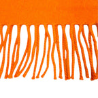 Hermes Cashmere Purchased in June Orange Badge Sowa Logo Embroidered Scarf with — view 5