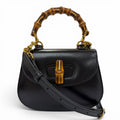 Gucci Bamboo Mini Bag Leather 2-Way Black