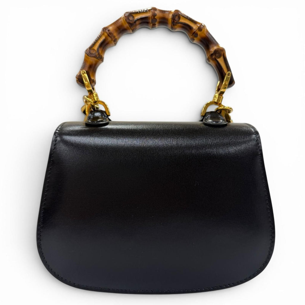 Gucci Bamboo Mini Bag Leather 2-Way Black — view 2