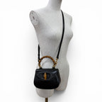 Gucci Bamboo Mini Bag Leather 2-Way Black — view 8