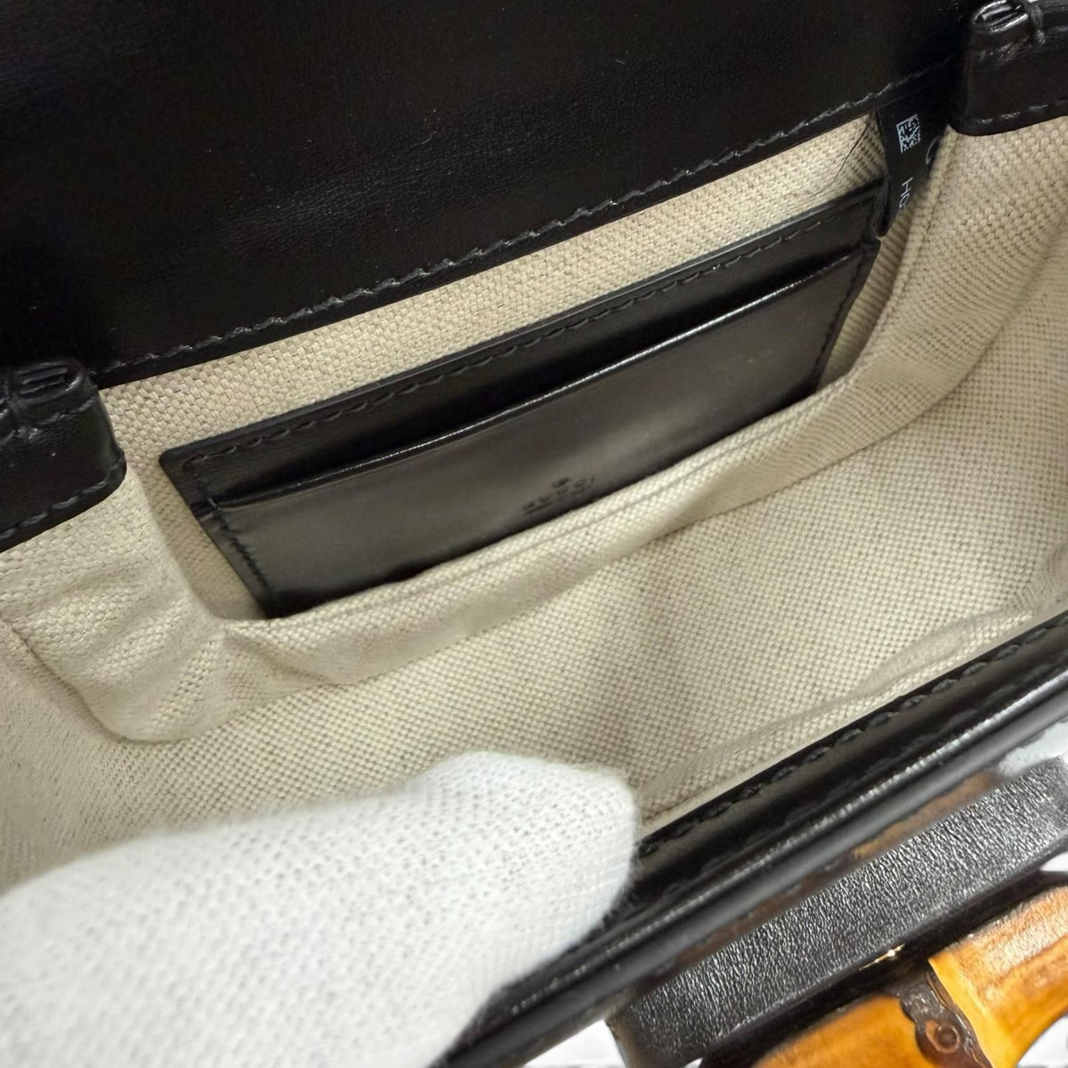 Gucci Bamboo Mini Bag Leather 2-Way Black — view 7