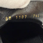 Louis Vuitton Velour Leather Logo Embroidery Slip on Moccasins Loafers Flat — view 8