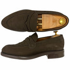 Louis Vuitton Sorbonne Loafers Suede Leather Goodyear Flex Moccasins Charcoal 8 — view 4
