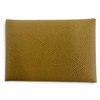 Hermes Calvi Duo Veau Epsom Dune Silver Series Compact Wallet Bifold — view 3