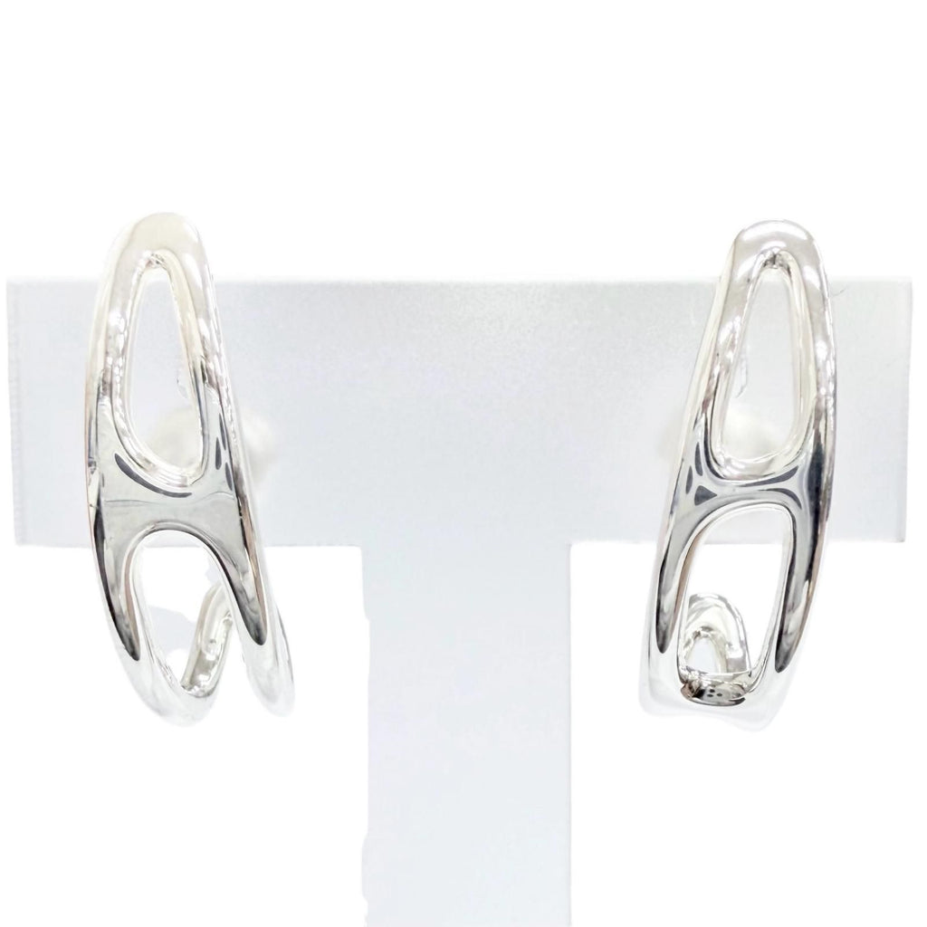 Hermes Chaine D'ancre Punk Earrings for Both Ears 925 Sterling Silver Recommende