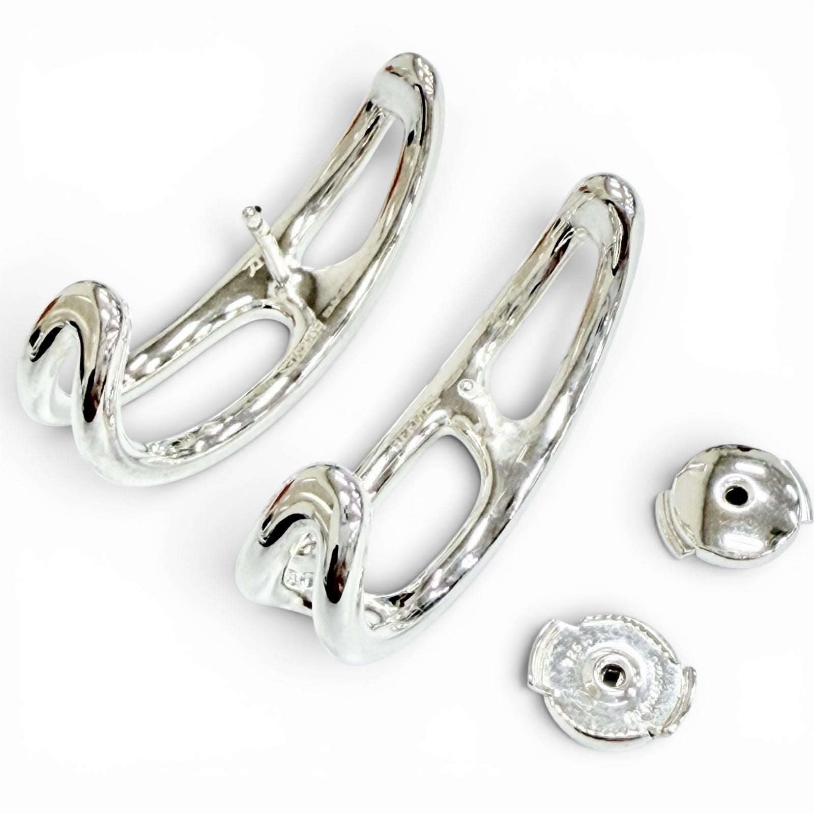 Hermes Chaine D'ancre Punk Earrings for Both Ears 925 Sterling Silver Recommende — view 5