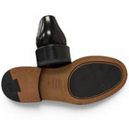 Dior Homme Leather CD Logo Medallion Punched Cap Toe Double Monk Strap Dress — view 4