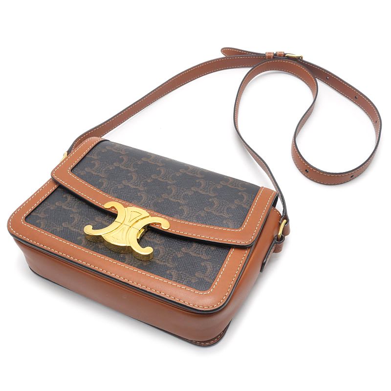 Celine Teen Triomphe Shoulder Bag with — view 2