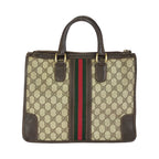 Gucci Sherry Line Beige Brown Gold 24 Tote — view 2