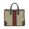 Gucci Sherry Line Beige Brown Gold 24 Tote