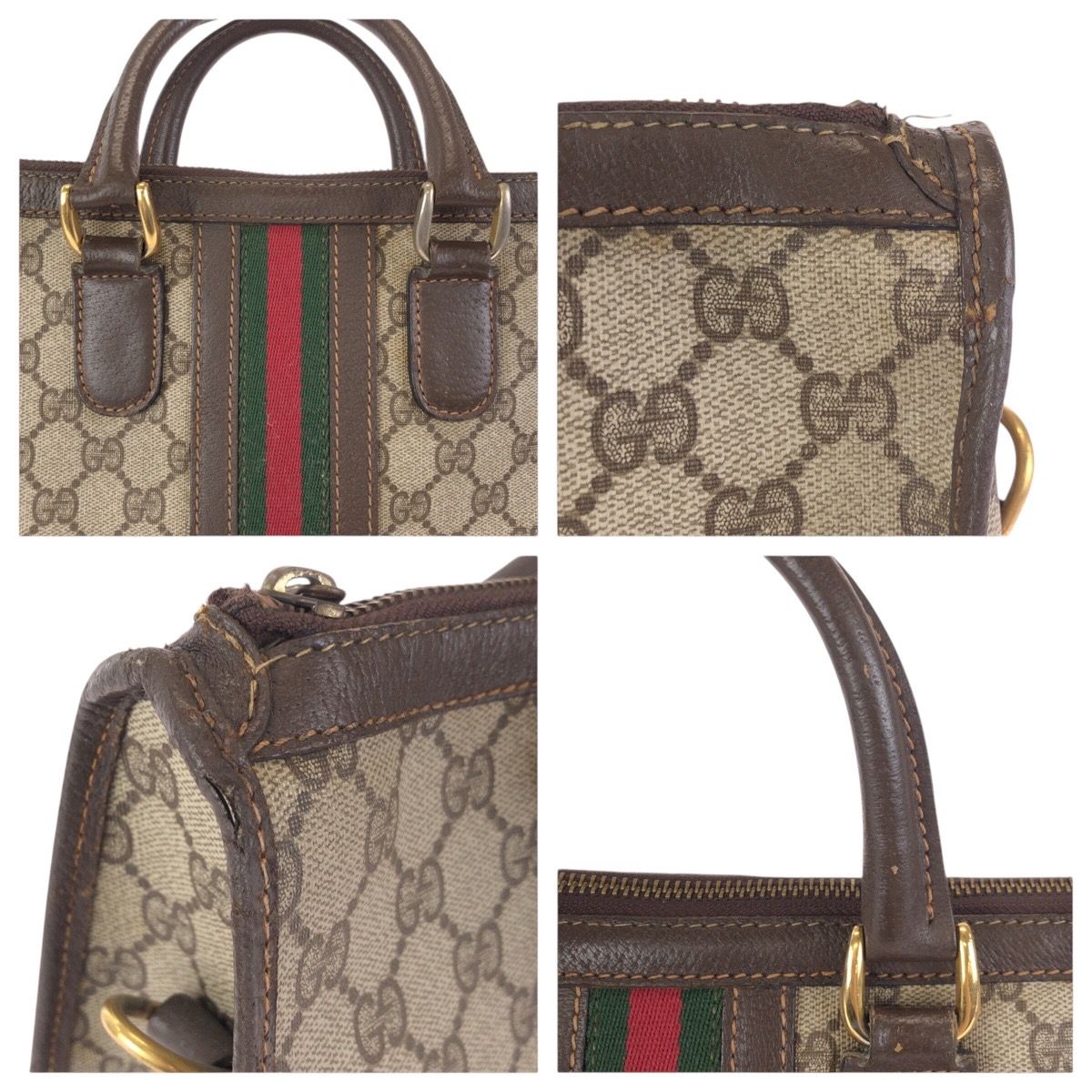 Gucci Sherry Line Beige Brown Gold 24 Tote — view 5