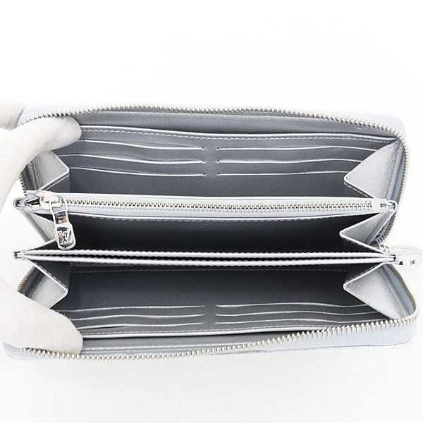 Louis Vuitton LV Ski Cousin Zippy Wallet Lambskin Silver Monogram — view 2