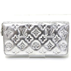 Louis Vuitton LV Ski Cousin Zippy Wallet Lambskin Silver Monogram — view 3