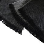 Gucci GG Pattern Scarf Shawl Wool Black TK — view 4