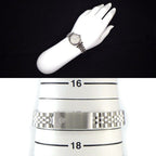 Rolex Watch Datejust Tapestry Silver Dial Date 18k White Gold SS Automatic — view 9