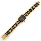 Chanel Watch Premier M Octagonal Black Dial Chain Breath Leather — view 3