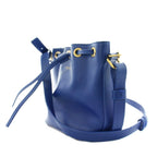 Saint Laurent Paris Eddie Era Emmanuel Bucket Bag 2-Way Leather Blue — view 4