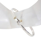 Tiffany & Co 925 750 Hook Eye Bangle Bracelet