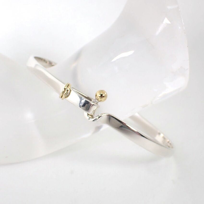 Tiffany & Co 925 750 Hook Eye Bangle Bracelet — view 2
