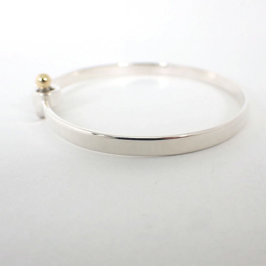 Tiffany & Co 925 750 Hook Eye Bangle Bracelet — view 6