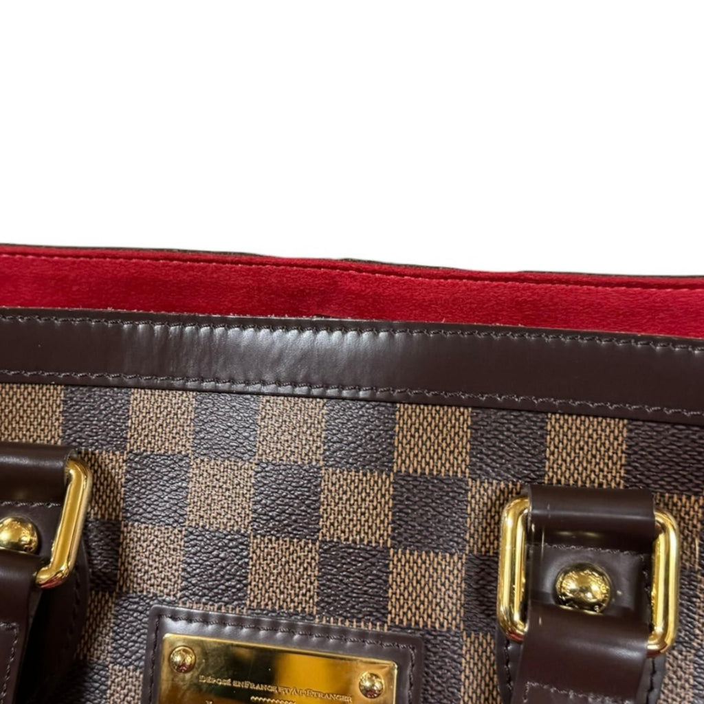 Louis Vuitton Hampstead PM Damier Handbag Canvas Brown — view 9