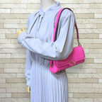 Gucci Mini Shoulder Bag Luce Bag GG Canvas Pink — view 2